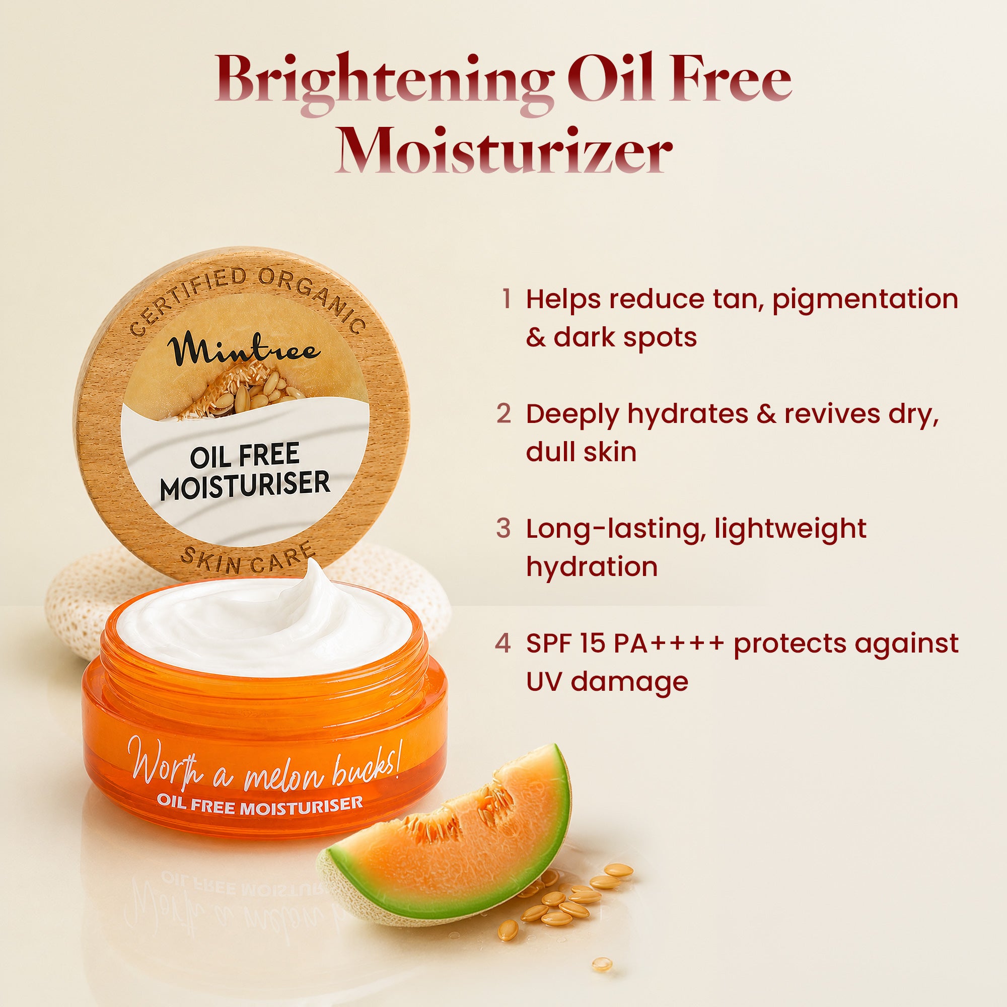 BRIGHTENING Melon Oil-Free Face Moisturizer 60 gm