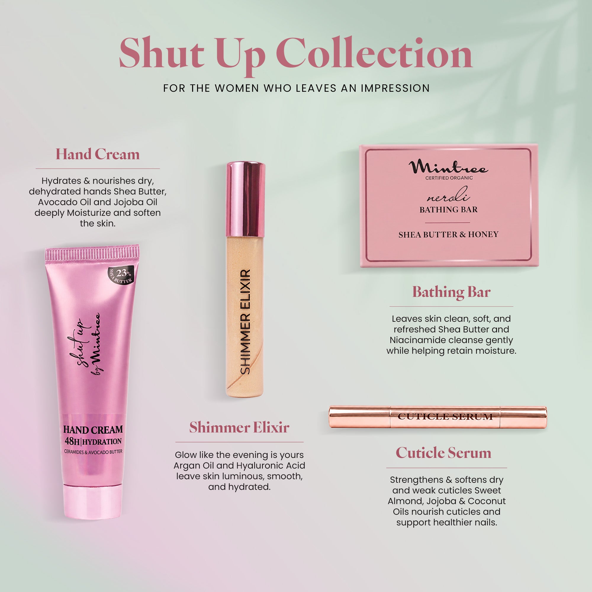 4-IN-1 SHUT UP GIFT BAG FOR WOMEN (145 gm / ml)