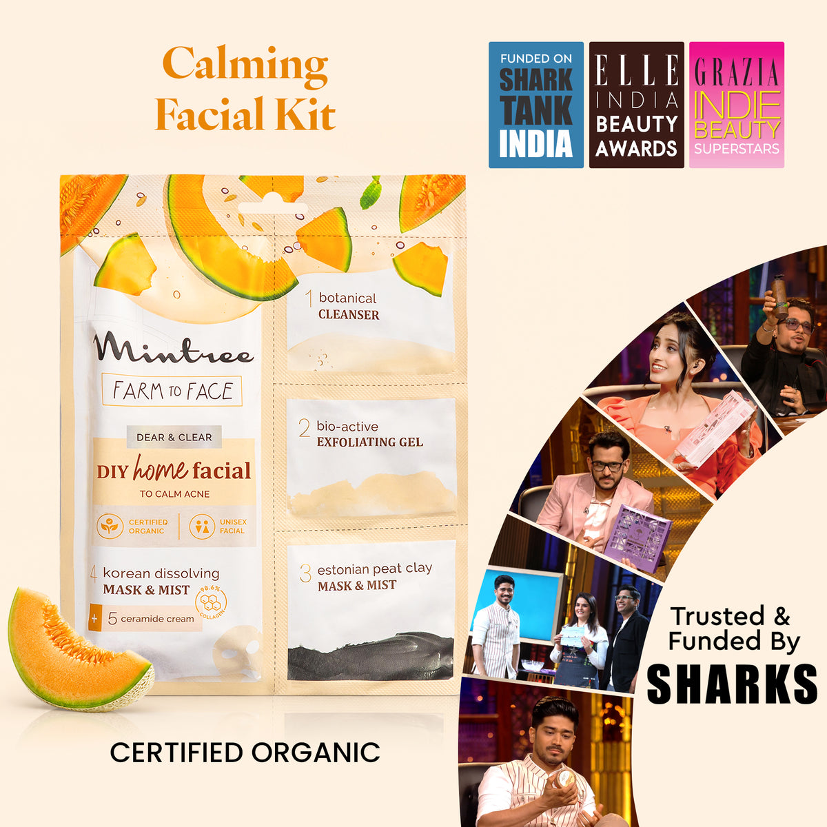 CALMING DIY Home Facial (Muskmelon)