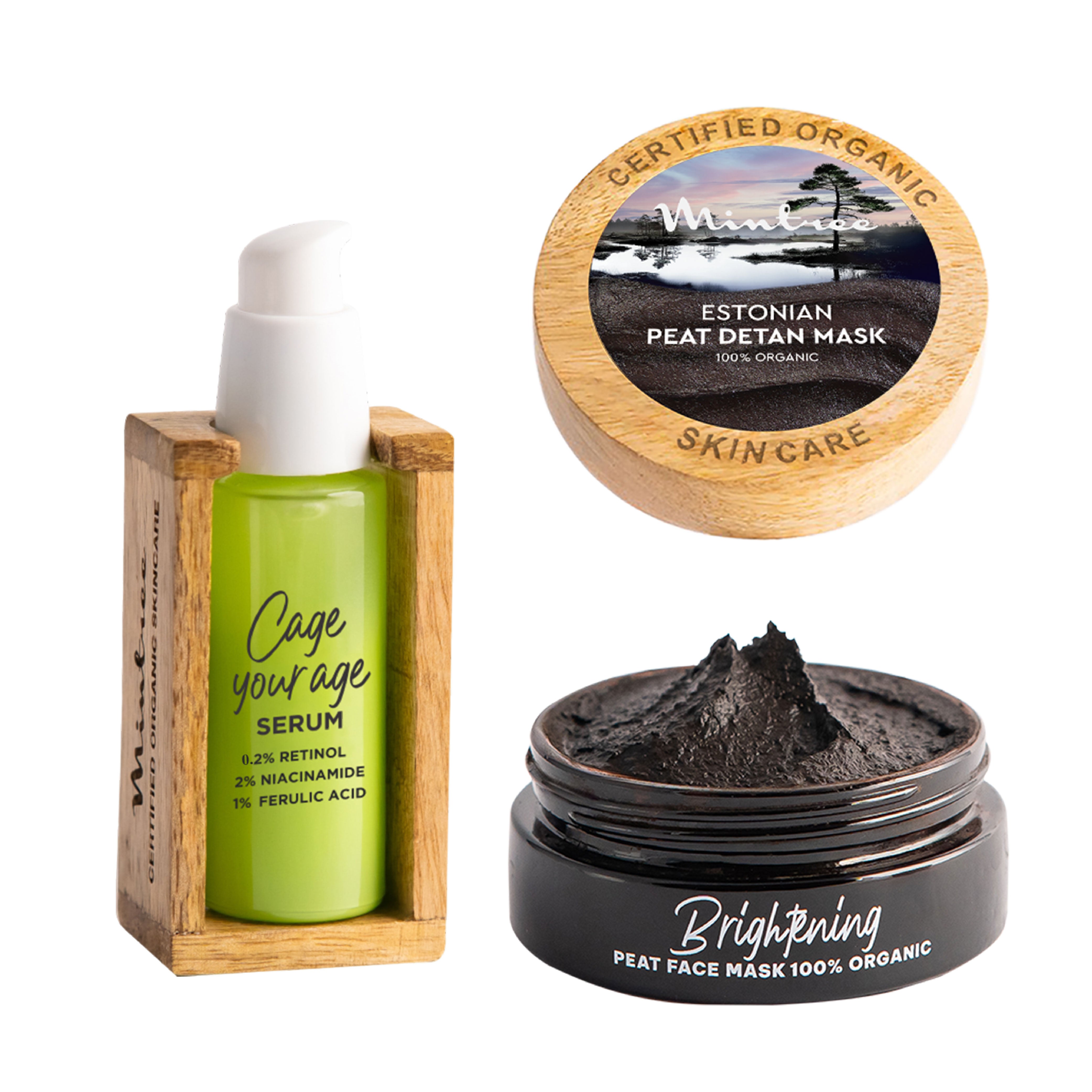 Cage Your Age Serum & Black Mask