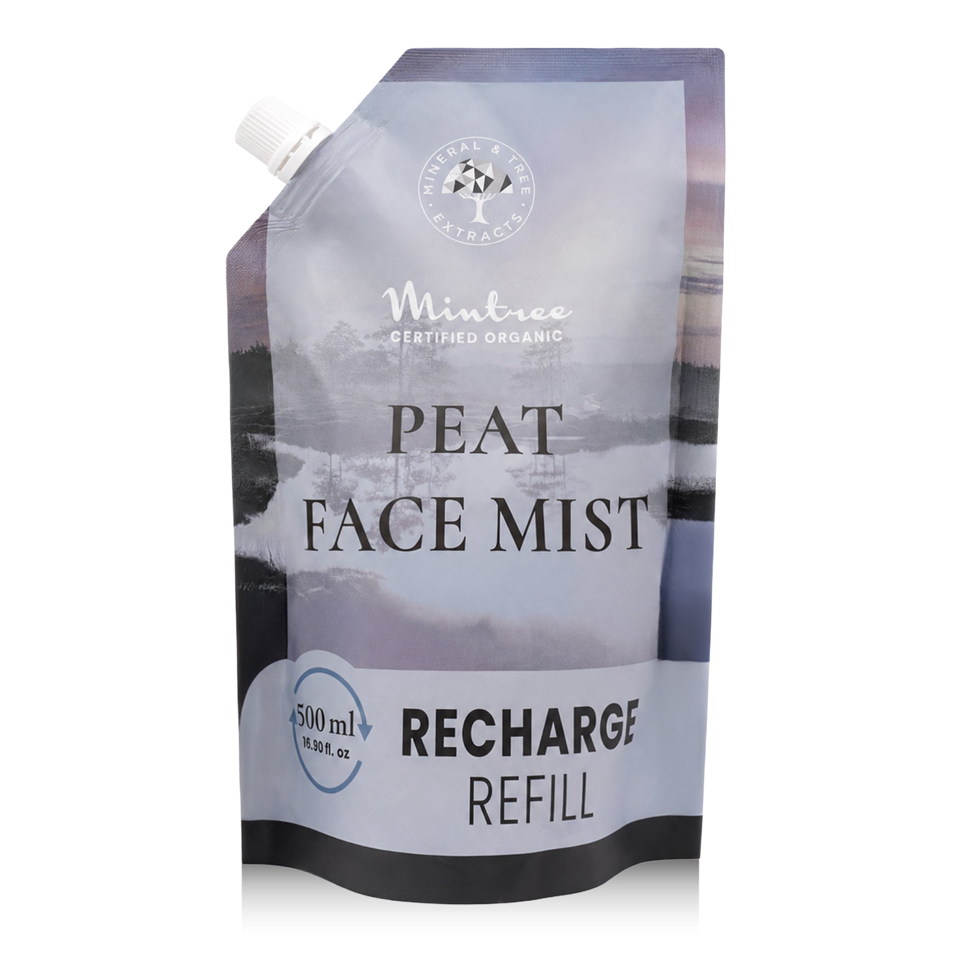 REFILL PACK of 100% Organic Bio-Active Face Mist 500 ml