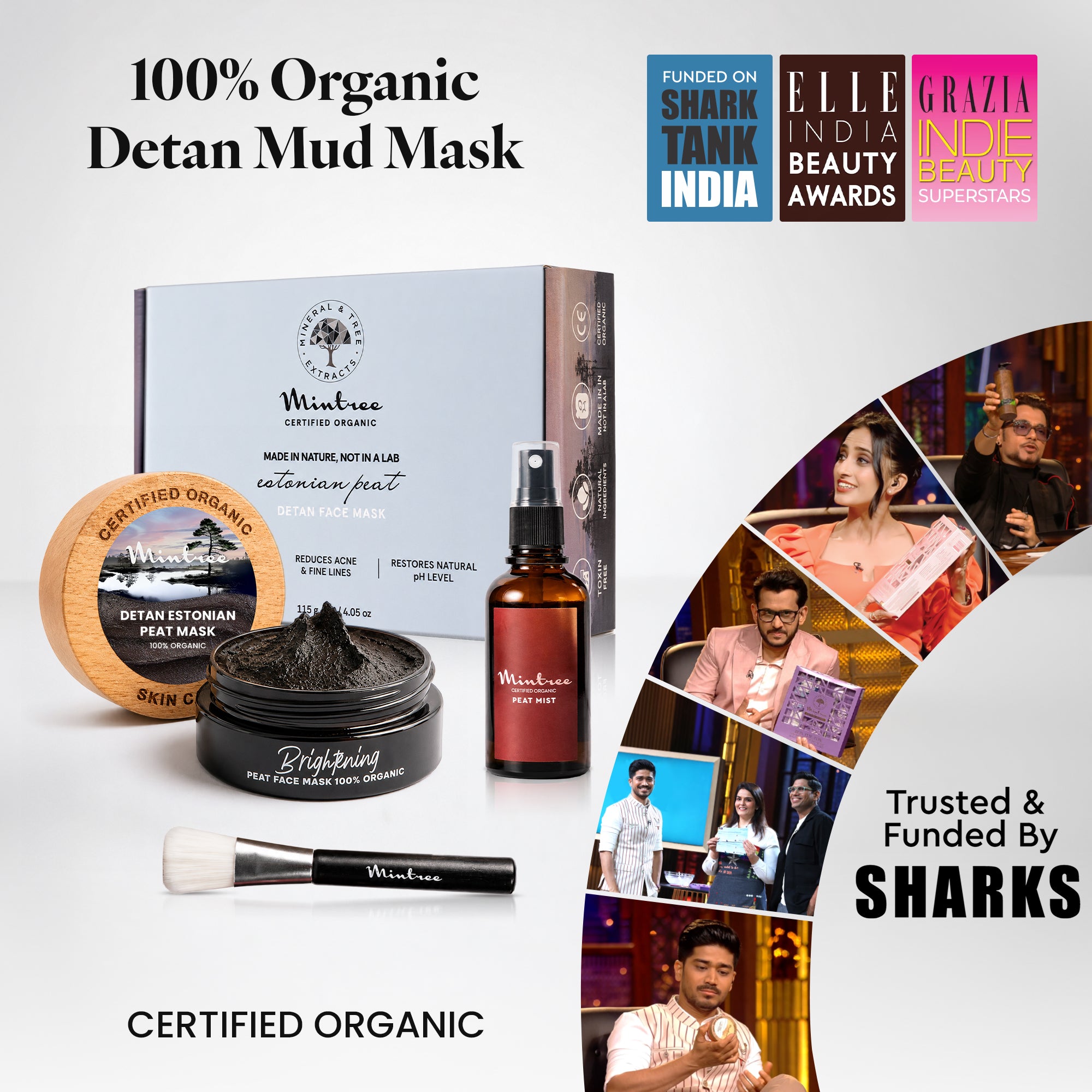 100% ORGANIC Detan Face Mask 60 gm