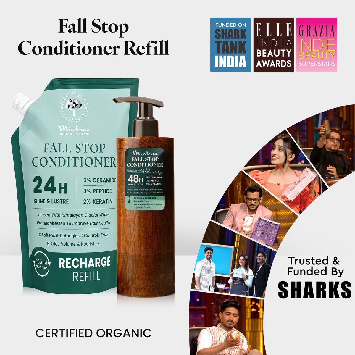 REFILL PACK of Volumizing Hair Fall Stop Conditioner 500 ml