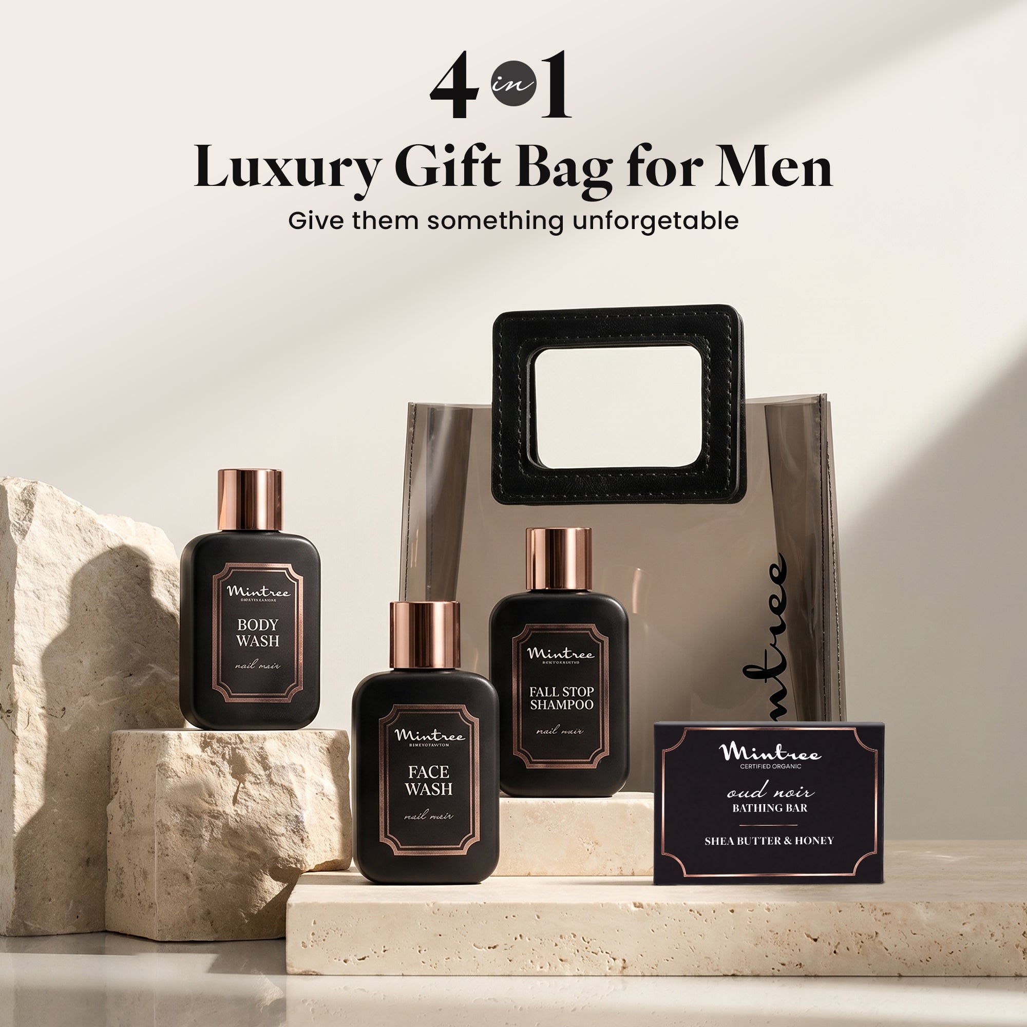 4-IN-1 DARK HUMOUR GIFT BAG FOR MEN (250 gm / ml)