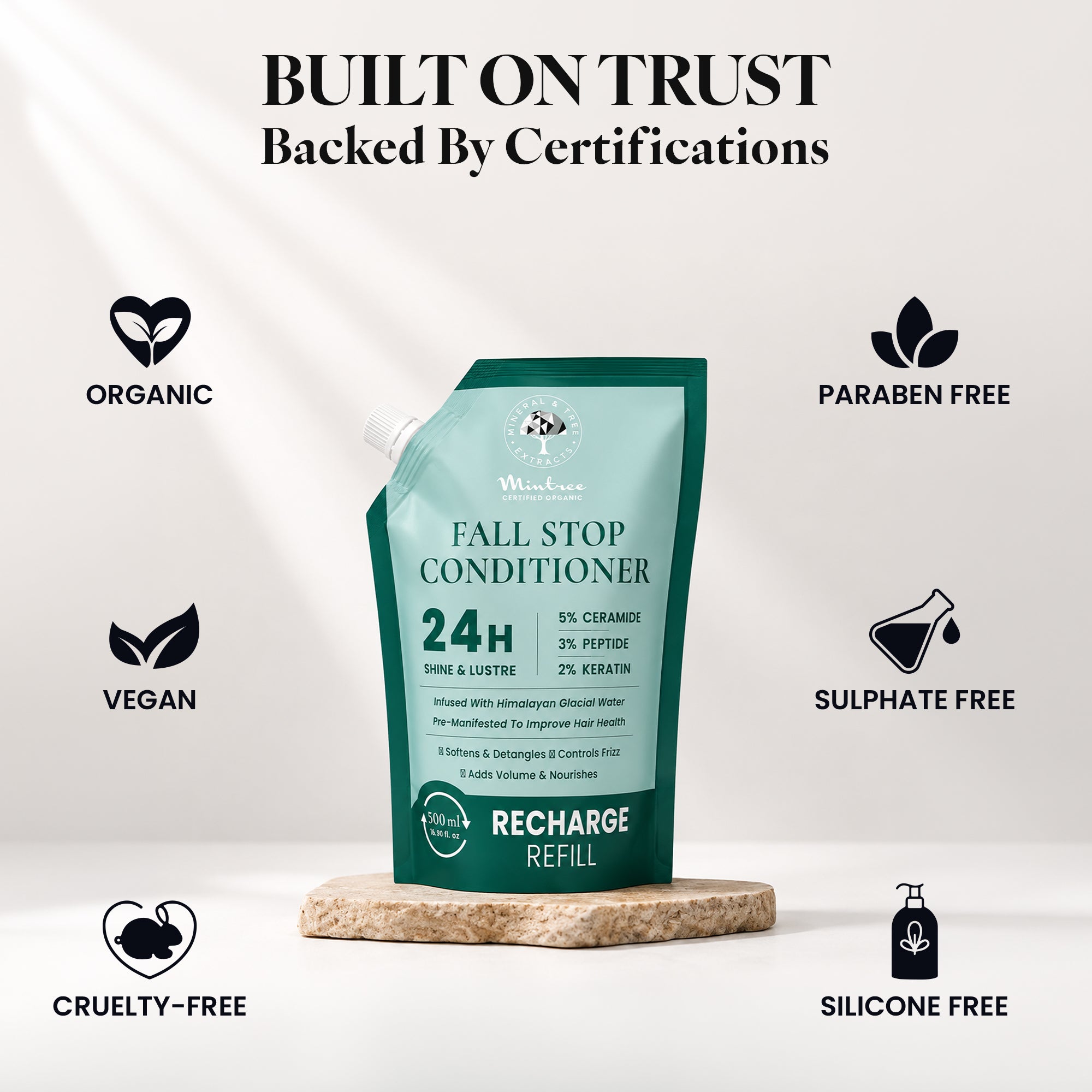 REFILL PACK of Volumizing Hair Fall Stop Conditioner 500 ml