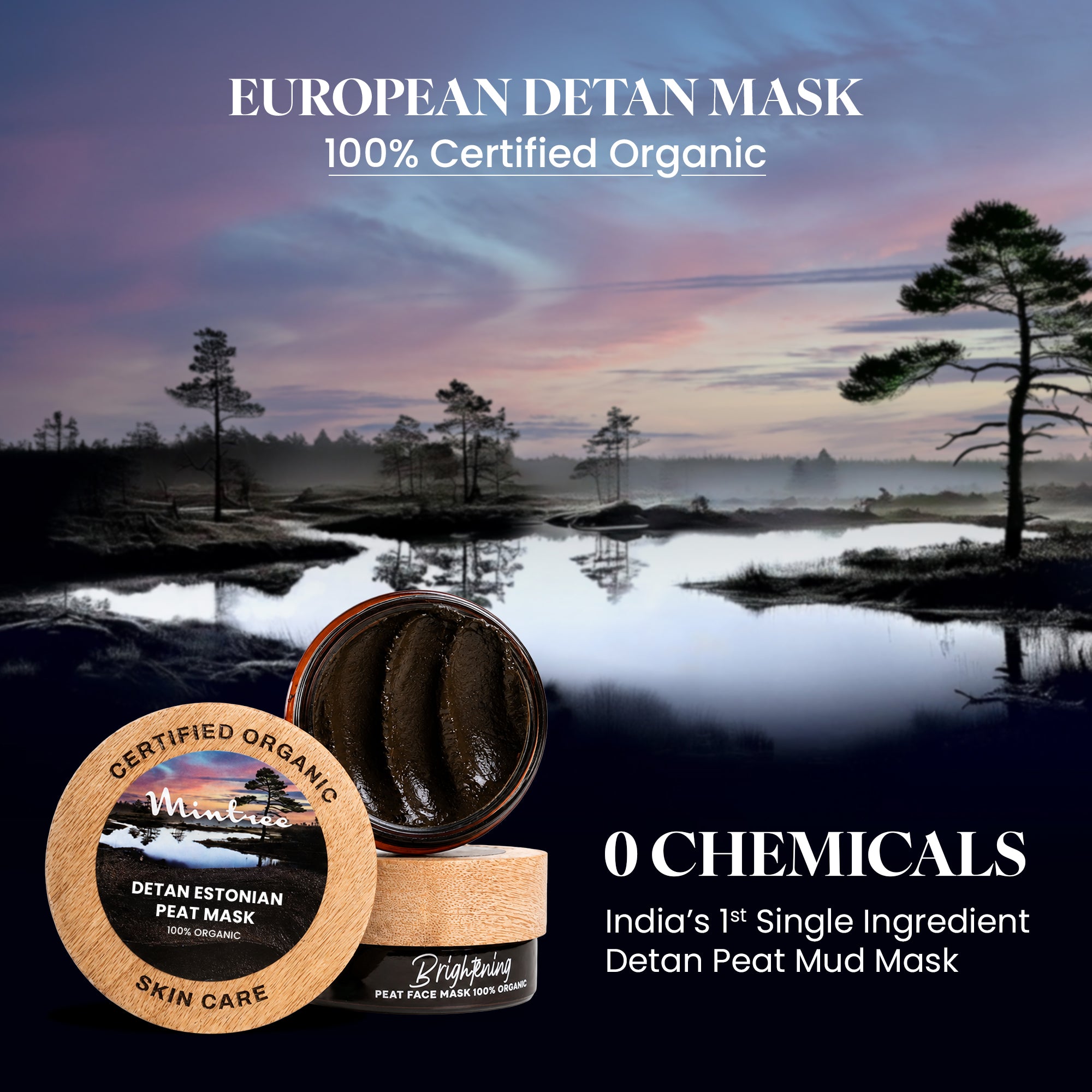 100% ORGANIC Detan Face Mask 60 gm