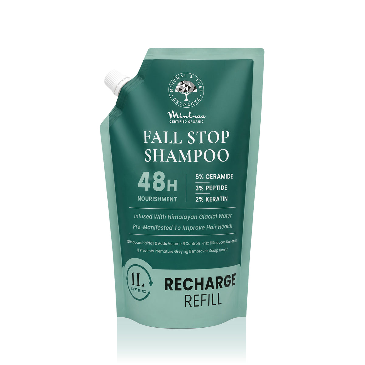 REFILL PACK of Volumizing Hair Fall Stop Shampoo 1L