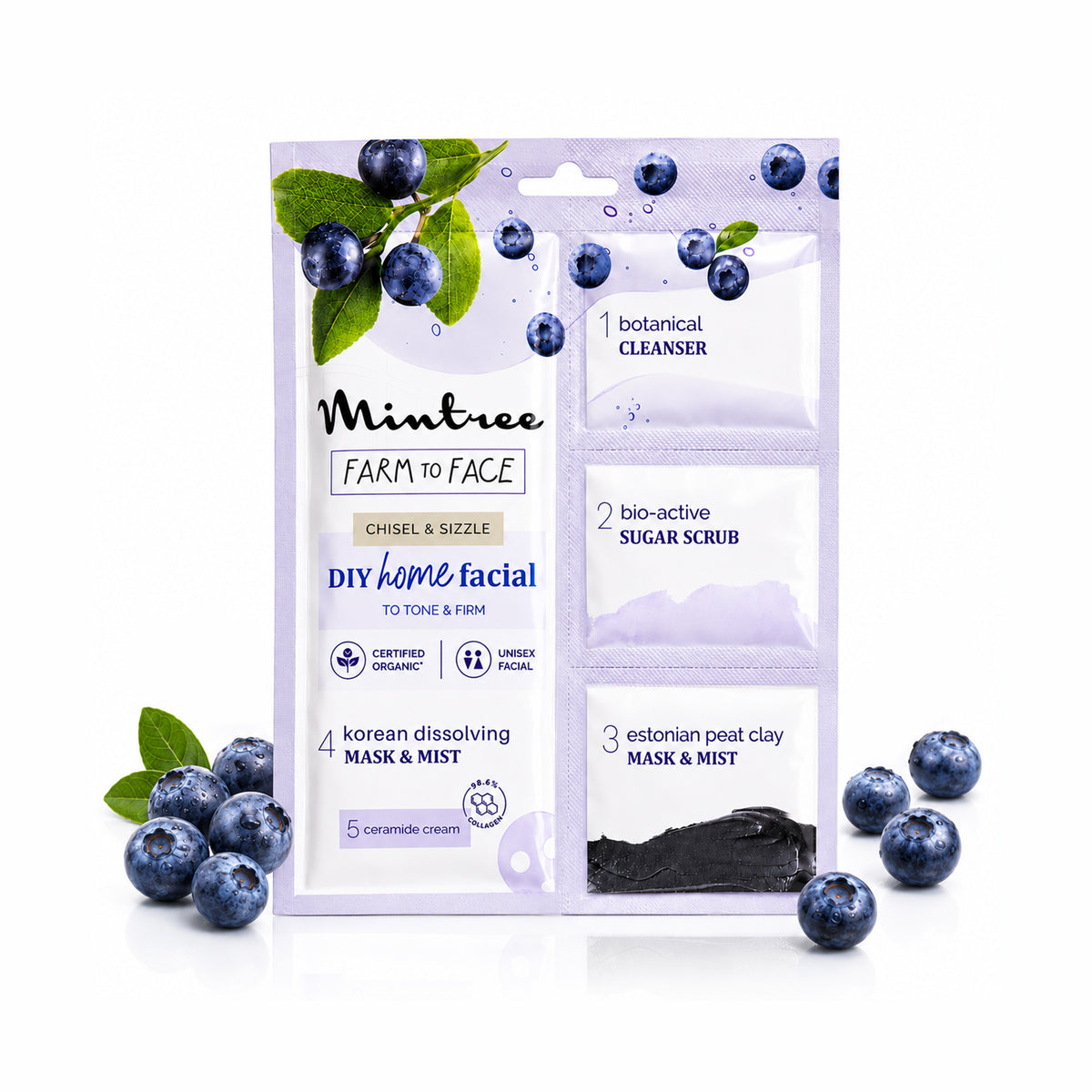 FIRMING DIY Home Facial Kit (Blueberry)
