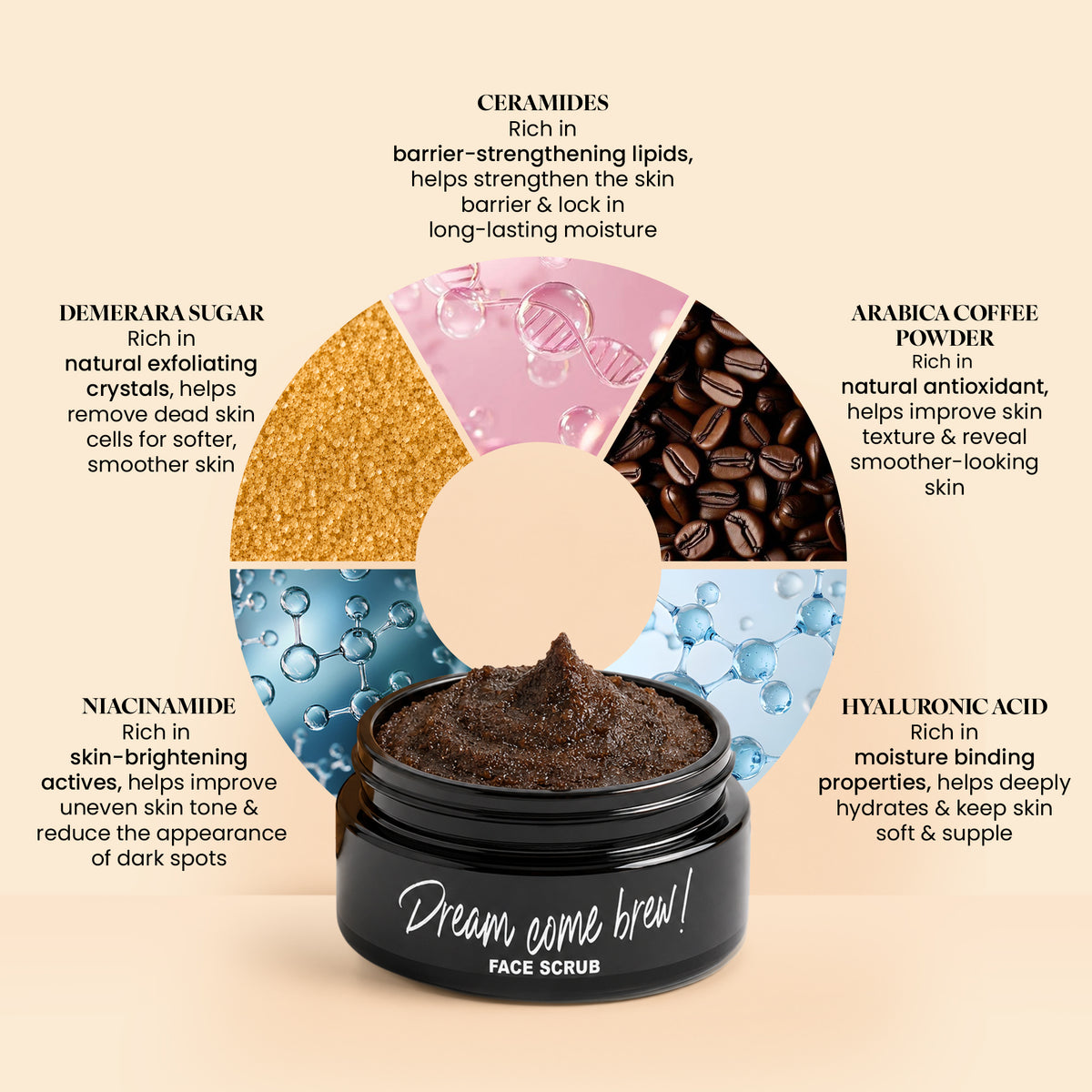 BRIGHTENING Coffee Face Scrub 60 gm